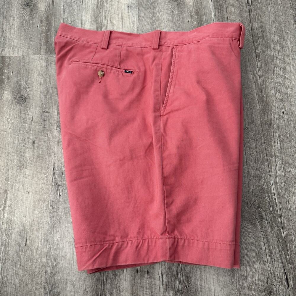 POLO Ralph Lauren Shorts Mens 38 Pale Red Classic Fit 9” Inseam 100% Cotton Golf
